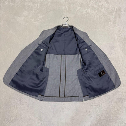 Rare Givenchy Setup Suit Wool Linen Blend Gray Summer Suit