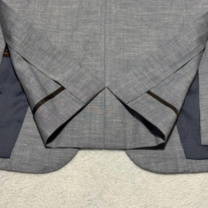 Rare Givenchy Setup Suit Wool Linen Blend Gray Summer Suit
