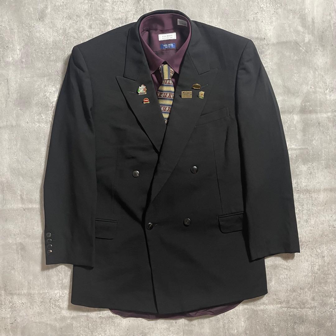 5-piece set✨Dior double setup suit tie shirt black XL