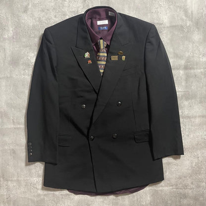 5-piece set✨Dior double setup suit tie shirt black XL