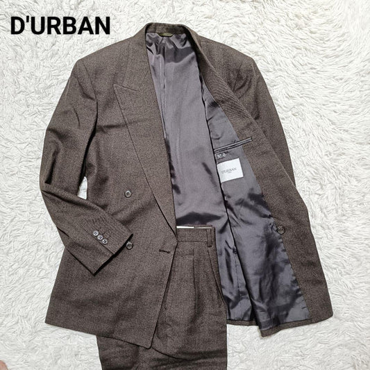 [Good Condition] Durban Double Setup Suit Masaki Suda Brown Brown 94A6
