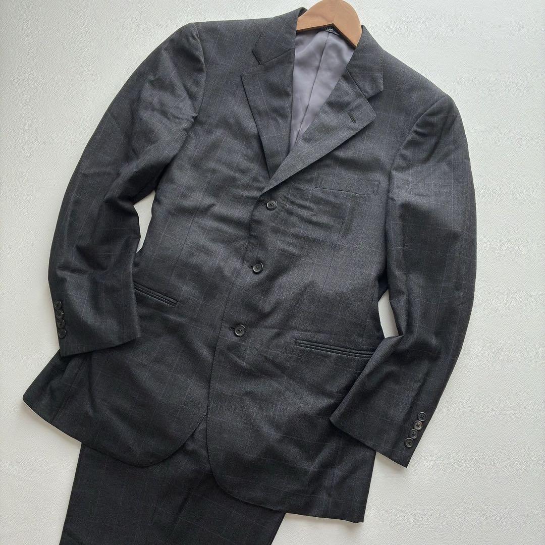 Good condition 90s AB7 size Polo Ralph Lauren triangle tag suit 2 tucks
