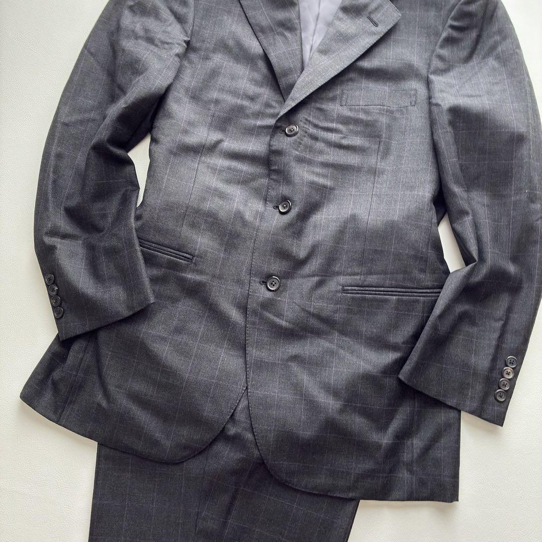 Good condition 90s AB7 size Polo Ralph Lauren triangle tag suit 2 tucks