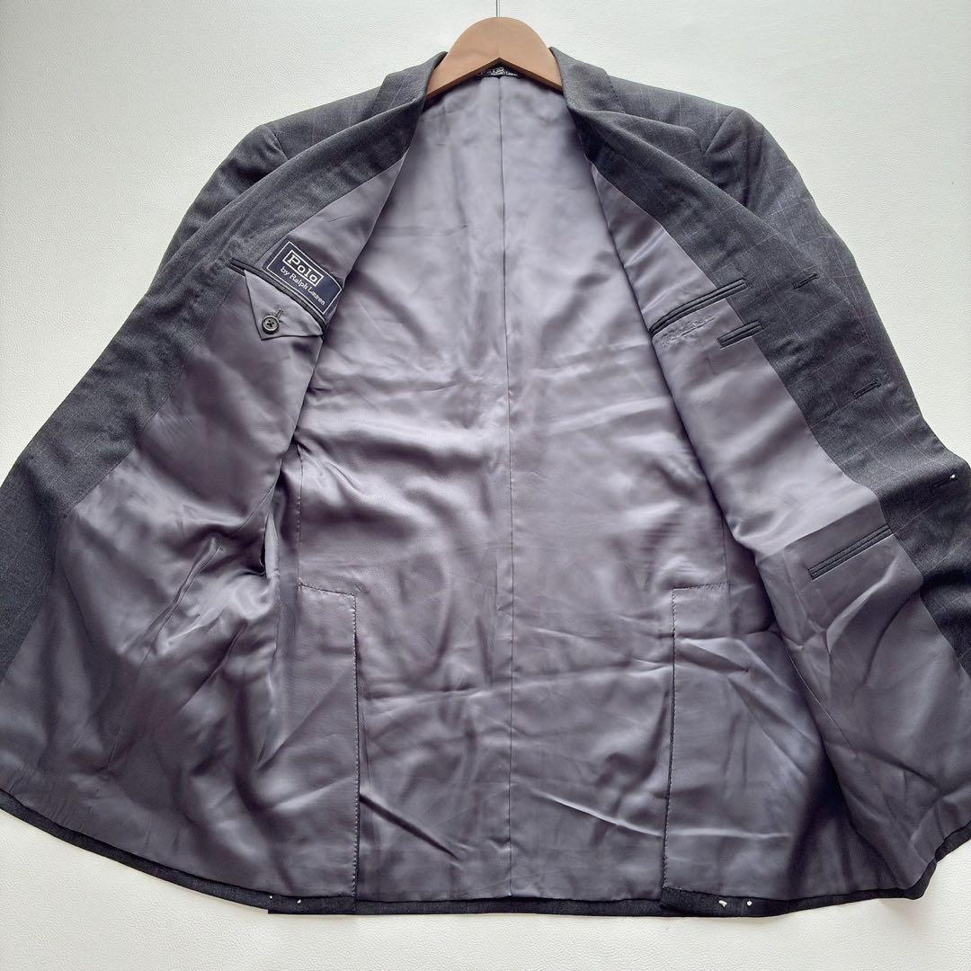 Good condition 90s AB7 size Polo Ralph Lauren triangle tag suit 2 tucks
