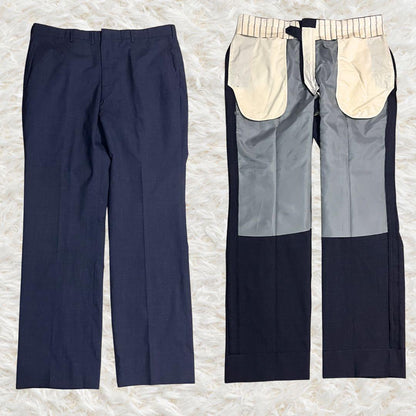 Vintage YAMASHITA Suit Setup Navy 2XL Unlined