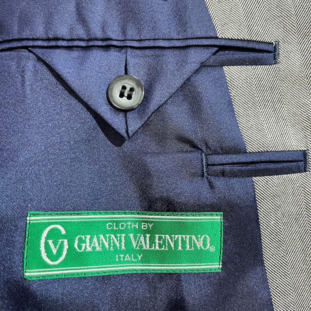 Gianni Valentino Herringbone Double Setup Gray Large Size