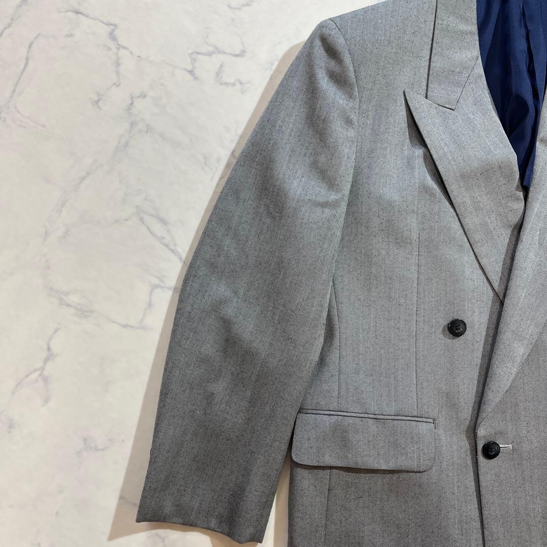 Gianni Valentino Herringbone Double Setup Gray Large Size