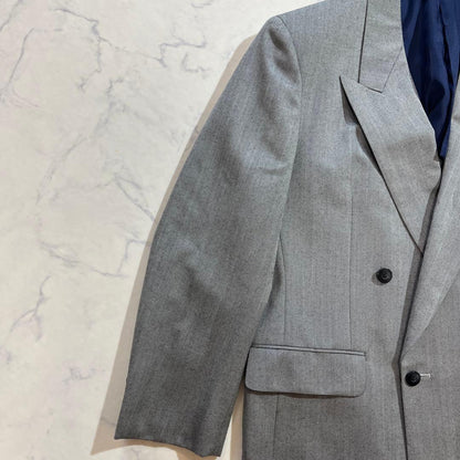 Gianni Valentino Herringbone Double Setup Gray Large Size