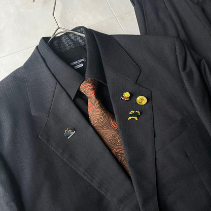 90s ✨GIANNI VERSACE double suit shirt pins 5 piece set
