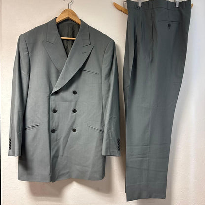 Good Condition Y2K Made in France Vintage Suit Setup Double XL Khaki