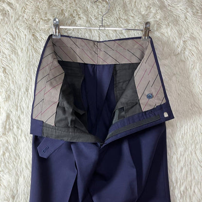 Good Condition 90s Double Setup Casual Suit Eggplant Navy Made in Japan M Equivalent