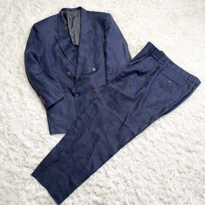 [Rare] Christian Dior Linen Setup Double Button Hemp