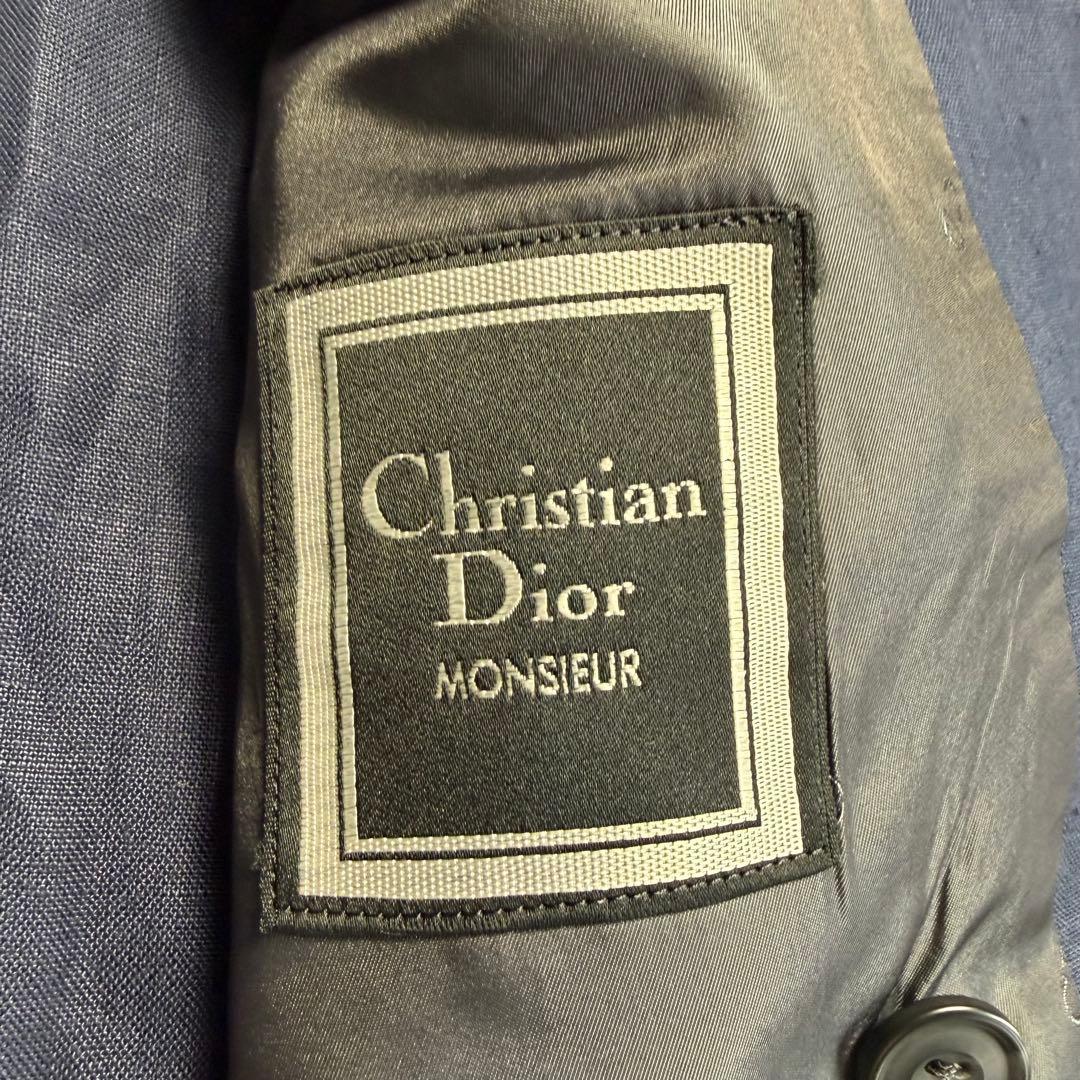 [Rare] Christian Dior Linen Setup Double Button Hemp