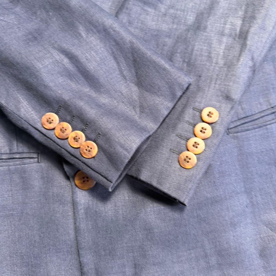 [Rare] Christian Dior Linen Setup Double Button Hemp