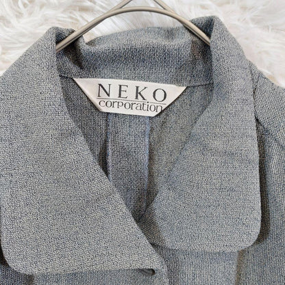 Brand new★Vintage style setup skirt suit retro gray 40