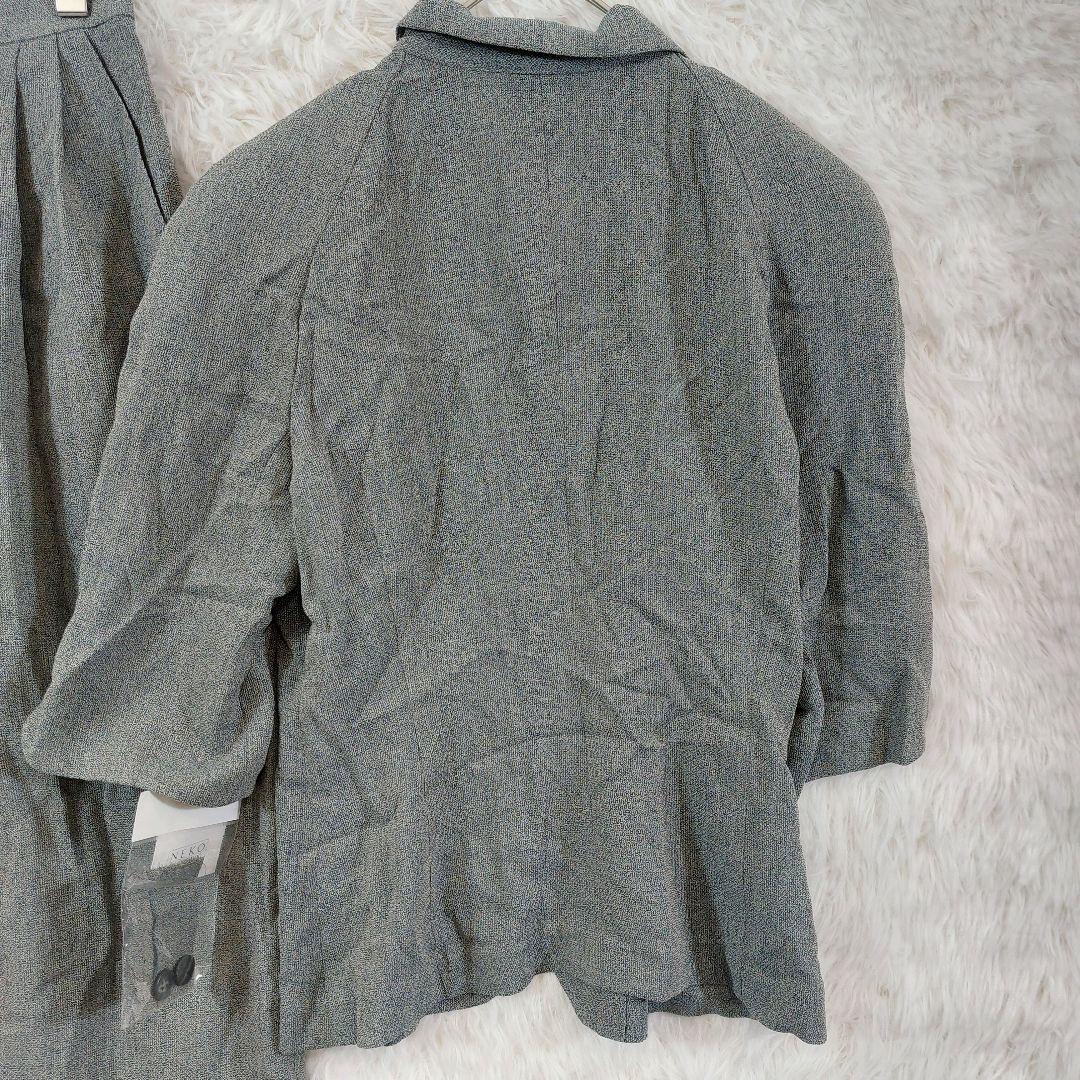 Brand new★Vintage style setup skirt suit retro gray 40