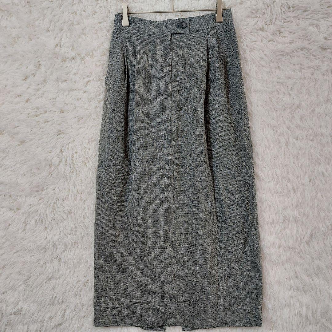 Brand new★Vintage style setup skirt suit retro gray 40