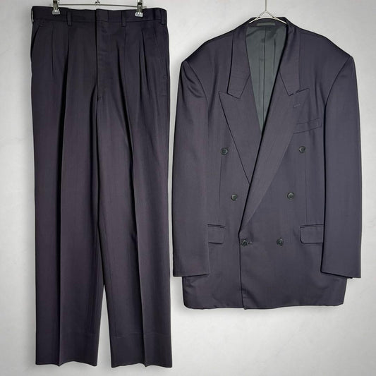 Double suit setup purple vintage large size made in Japan