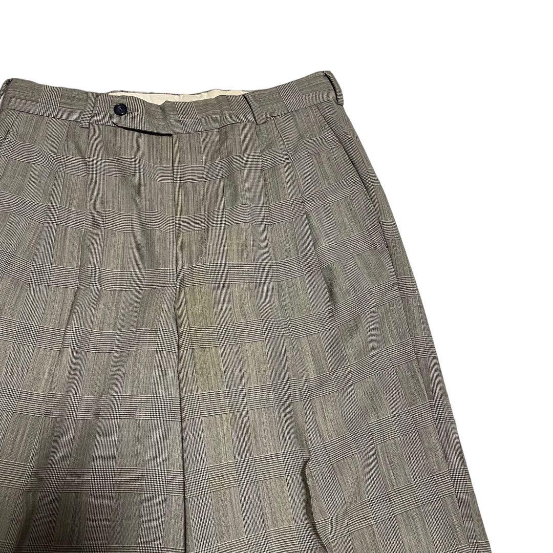 [HUGO BOSS] Glen Check Suit Setup Plaid Pattern Gray M