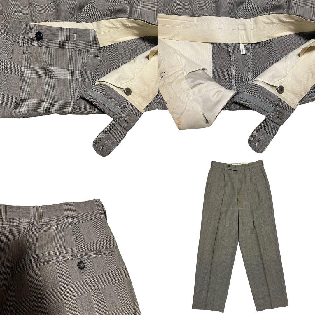 [HUGO BOSS] Glen Check Suit Setup Plaid Pattern Gray M