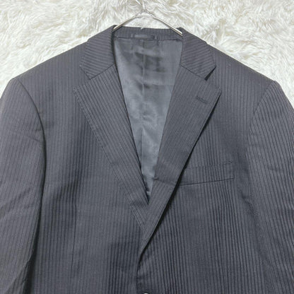 Rare Christian Orani Business Jacket Striped Black Long Sleeve F