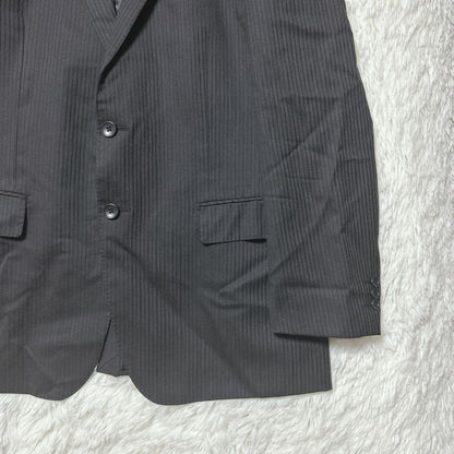Rare Christian Orani Business Jacket Striped Black Long Sleeve F