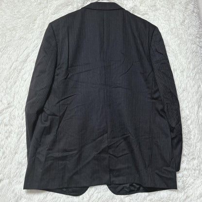 Rare Christian Orani Business Jacket Striped Black Long Sleeve F