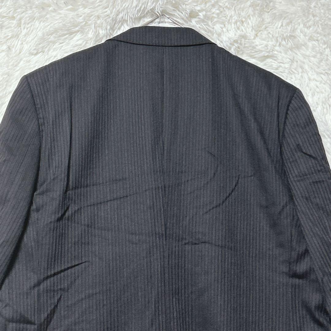 Rare Christian Orani Business Jacket Striped Black Long Sleeve F