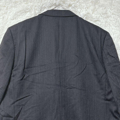 Rare Christian Orani Business Jacket Striped Black Long Sleeve F