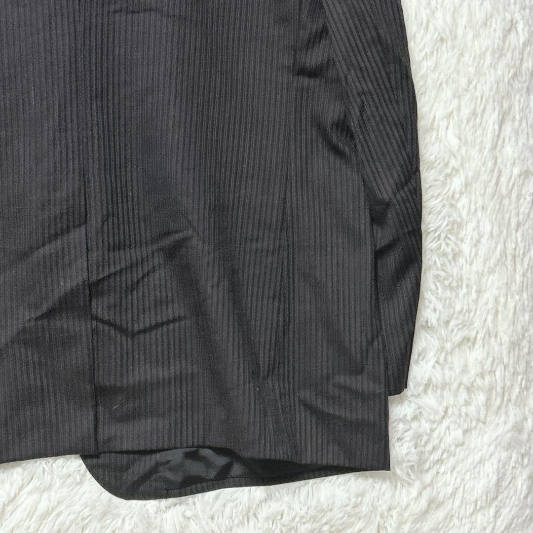 Rare Christian Orani Business Jacket Striped Black Long Sleeve F