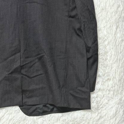 Rare Christian Orani Business Jacket Striped Black Long Sleeve F