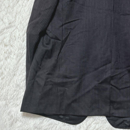 Rare Christian Orani Business Jacket Striped Black Long Sleeve F