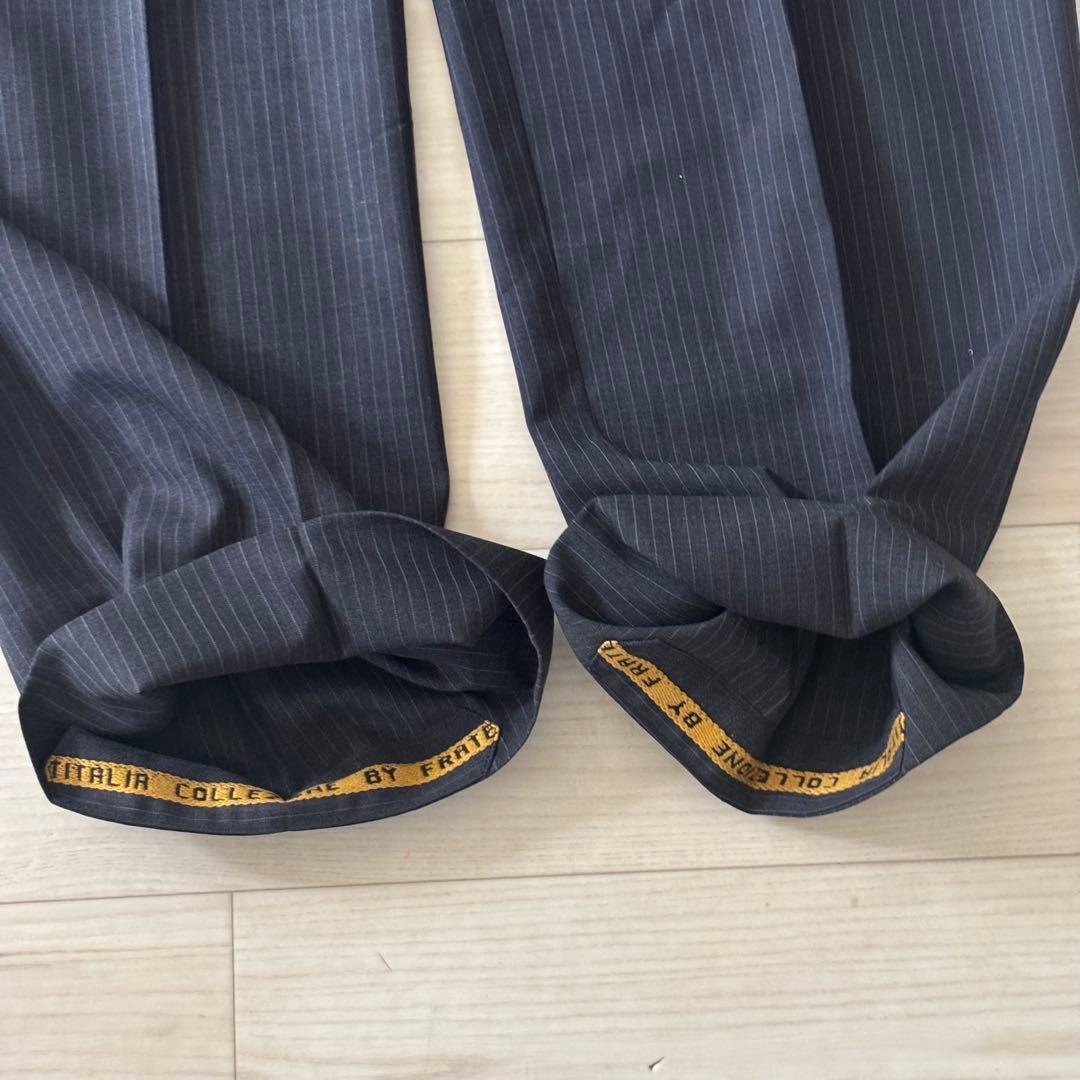 [Italian Fabric] Summer Double Suit Setup Striped Large Unlined