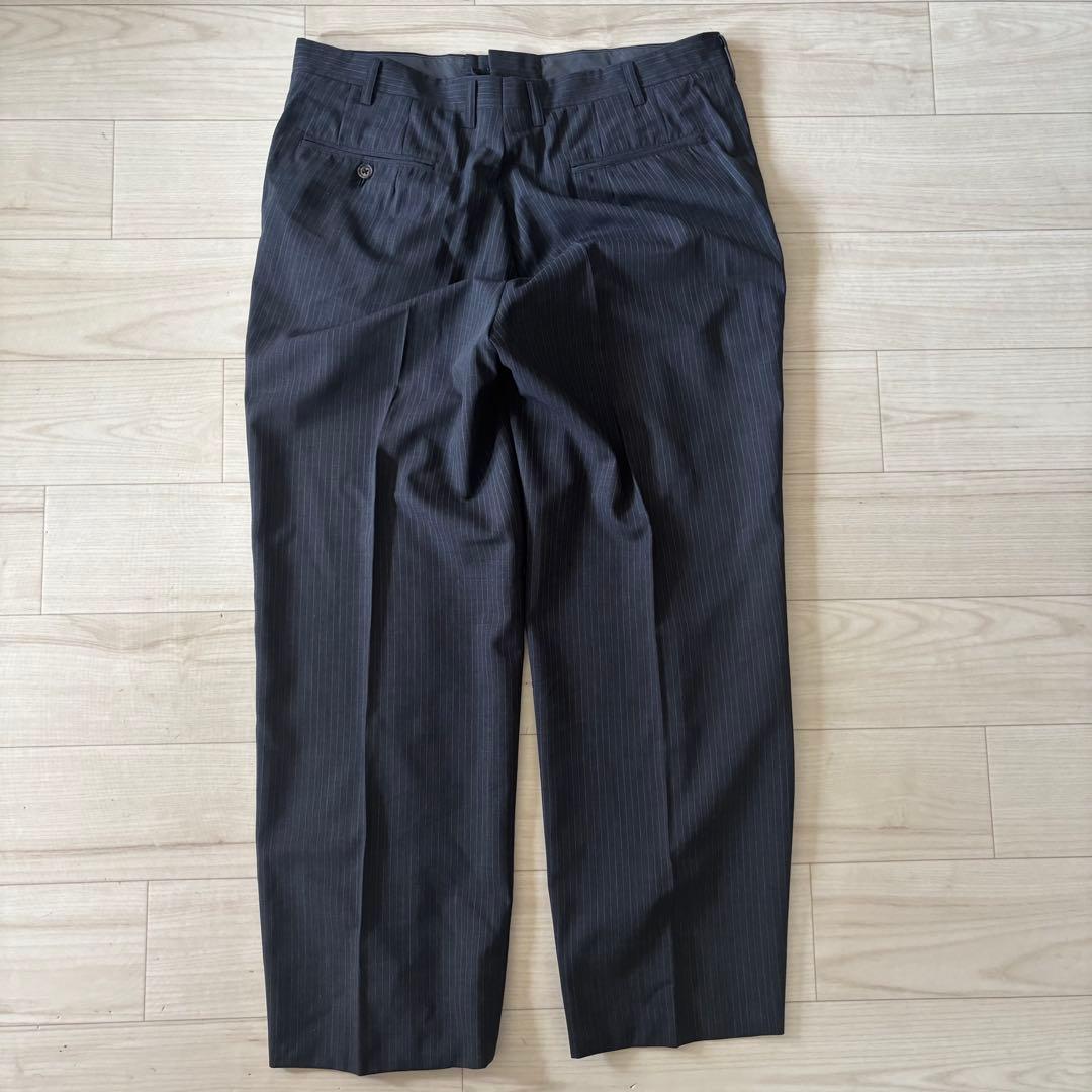 [Italian Fabric] Summer Double Suit Setup Striped Large Unlined