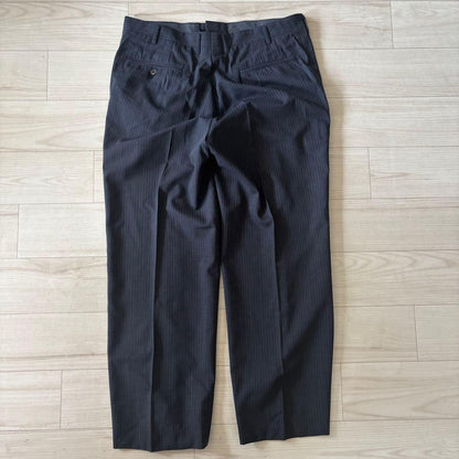 [Italian Fabric] Summer Double Suit Setup Striped Large Unlined