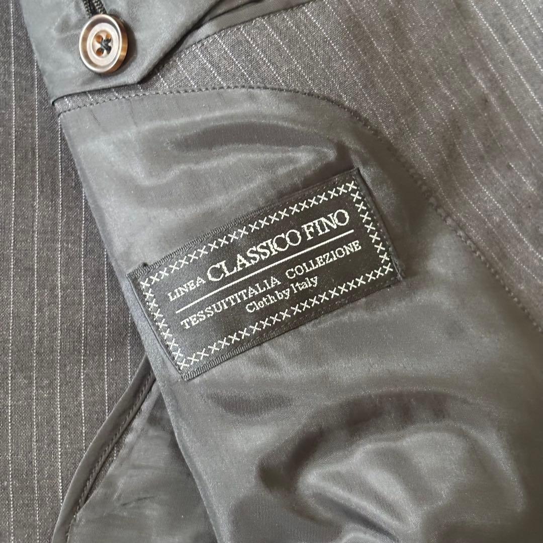 [Italian Fabric] Summer Double Suit Setup Striped Large Unlined