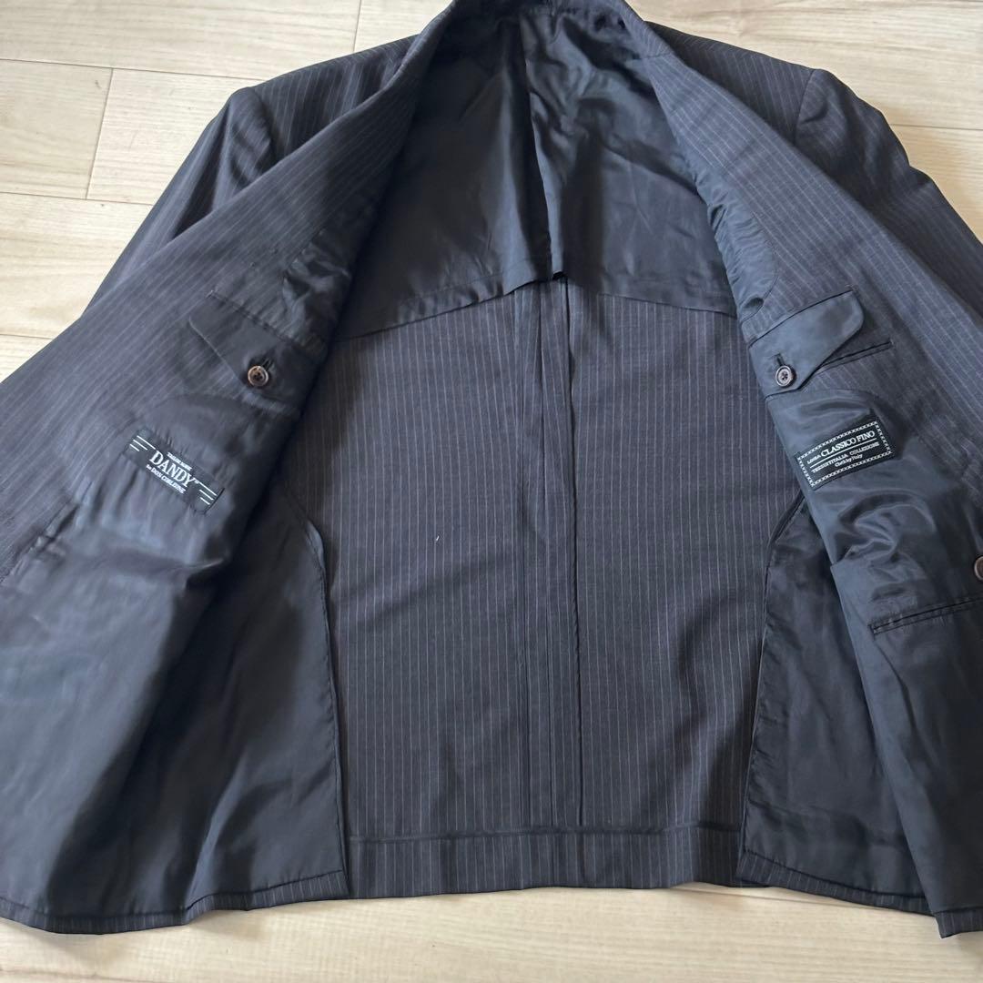 [Italian Fabric] Summer Double Suit Setup Striped Large Unlined