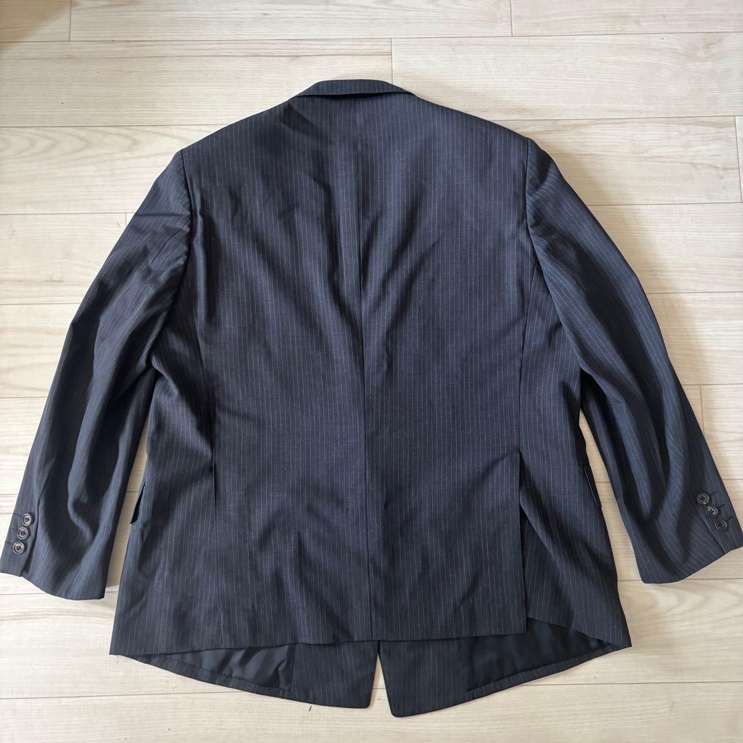 [Italian Fabric] Summer Double Suit Setup Striped Large Unlined