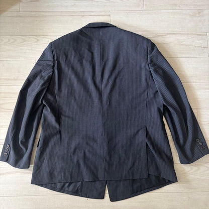 [Italian Fabric] Summer Double Suit Setup Striped Large Unlined