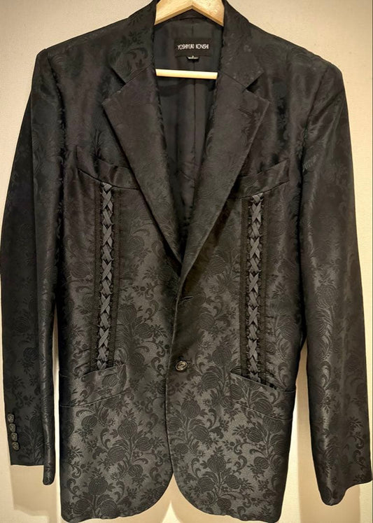 Yoshiyuki Konishi GACKT series black all over pattern JKT top and bottom setup