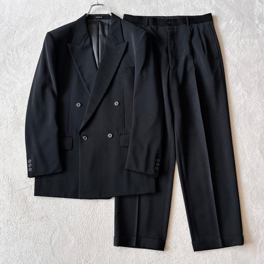 Domon | Double suit setup black vintage formal dress LL