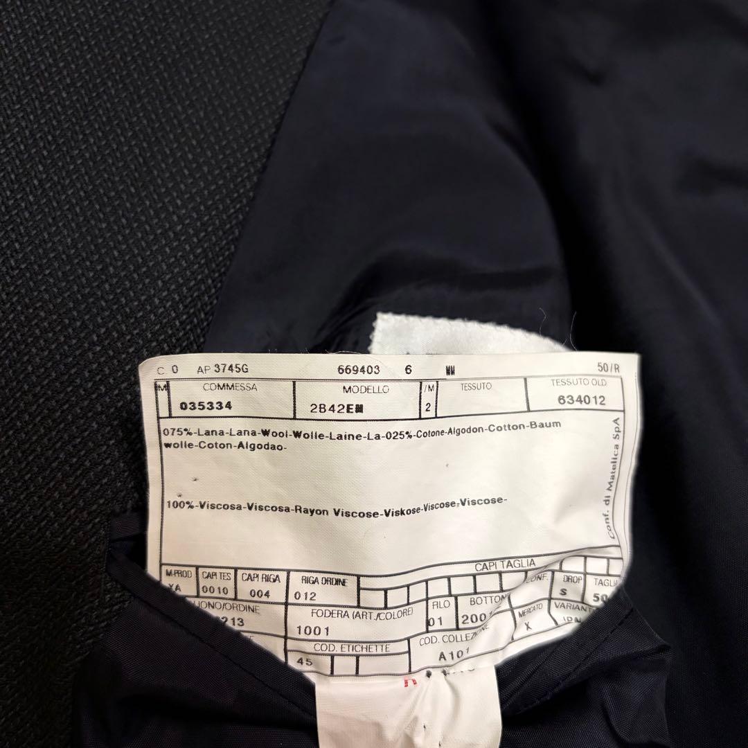 Very good condition ☆ Armani Collezioni ☆ Suit setup ☆ Woven pattern ☆ Black ☆ 50 ☆ XL