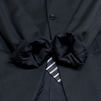 Very good condition ☆ Armani Collezioni ☆ Suit setup ☆ Woven pattern ☆ Black ☆ 50 ☆ XL