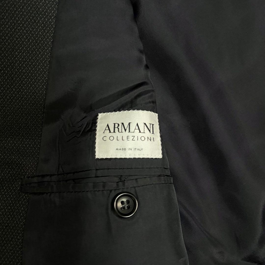 Very good condition ☆ Armani Collezioni ☆ Suit setup ☆ Woven pattern ☆ Black ☆ 50 ☆ XL