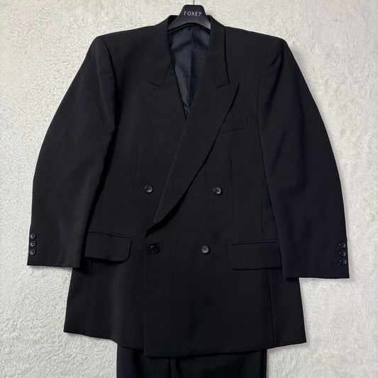 Good condition black 2 tax slacks MASUYA suit setup double