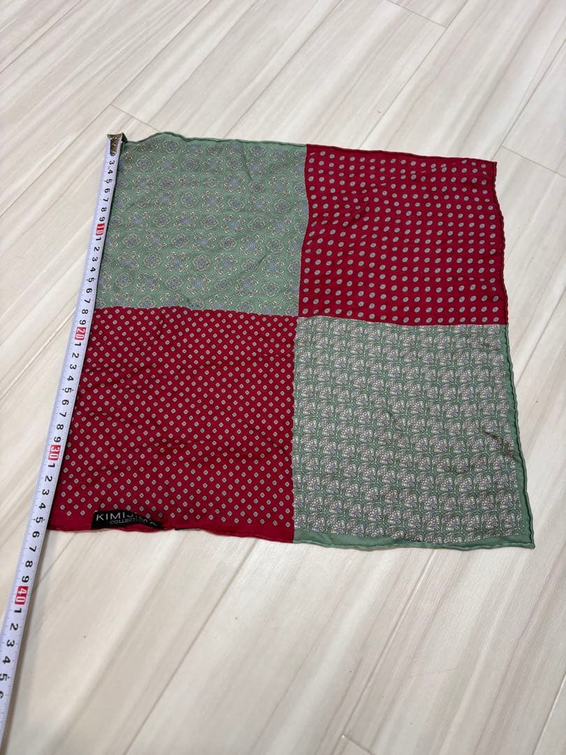 Luxury KIMIJIMA COLLECTION Silk Pocket Square Scarf