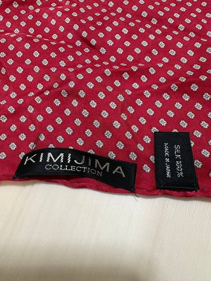 Luxury KIMIJIMA COLLECTION Silk Pocket Square Scarf