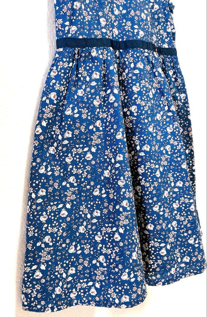 [Catherine Cottage] Beautiful item Floral pattern white collar dress 130