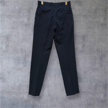 [Home wash] Slacks pants center press office navy L