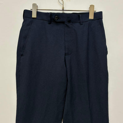 [Home wash] Slacks pants center press office navy L